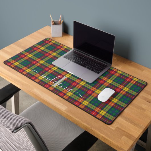 Rustiek geruite Monogram Classic Buchanan Tartan Bureaumat (Kantoor 2)