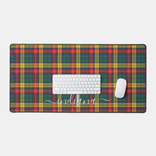 Rustiek geruite Monogram Classic Buchanan Tartan Bureaumat (Keyboard & Muis)