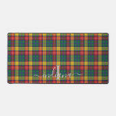 Rustiek geruite Monogram Classic Buchanan Tartan Bureaumat (Voorkant)