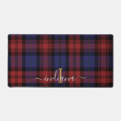 Rustiek geruite Monogram Classic Tartan Bureaumat (Voorkant)