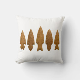 Rustiek gesneden pijlpunt kussen