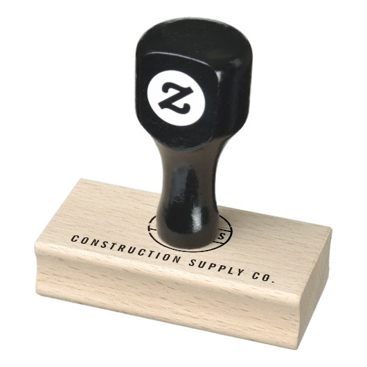 Rustiek gestempeld Logo gepersonaliseerd Rubberstempel (Stempel)