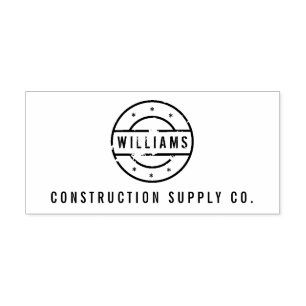 Rustiek gestempeld Logo gepersonaliseerd Rubberstempel