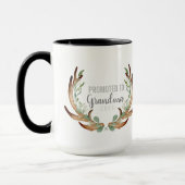 Rustiek gewei & groen gepromoveerd tot oma mok (Links)