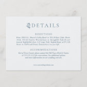 Rustiek gewei met bloemenkrans | Bruiloft Informatiekaartje (Voorkant)