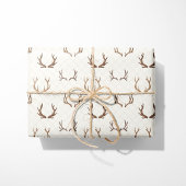 Rustiek Gezellig Cabin Antlers Cadeaupapier