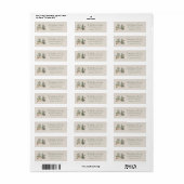 Rustiek Gezellige Kerst Waterverf Gepersonaliseerd Etiket (Full Sheet)