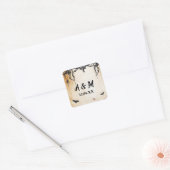 Rustiek Gotisch Lijst Halloween Stickers Labels (Envelop)