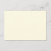 Rustiek  Goud Groen Bruiloft Details Informatiekaartje (Achterkant)