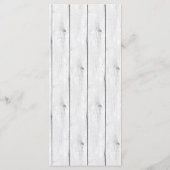 Rustiek Gouden gewei | Elegante bruiloft Rackcard Programma (Achterkant)