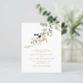 Rustiek gouden groen budget alles in één bruiloft (Staand voorkant)