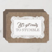 Rustiek Grappig Bruidsmeisje / Maid of Honor Voors Kaart (Voorkant / Achterkant)