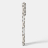 Rustiek Grijs Trellis Monogram Case-Mate iPhone Case (Achterkant / Rechts)