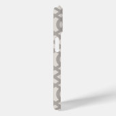 Rustiek Grijs Trellis Monogram Case-Mate iPhone Case (Achterkant / Rechts)