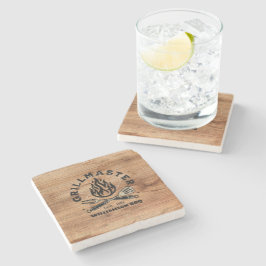 Rustiek GRILLMASTER Custom Stone Onderzetter