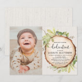 Rustiek groen bos inwijdingsfoto kaart (Voorkant / Achterkant)