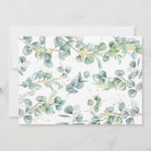 Rustiek groen Eucalyptus Koala Baby shower Boy Kaart (Achterkant)