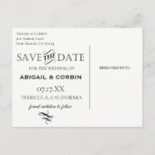 Rustiek groen GRATIS DRINKEN Save the Date Aankondigingskaart (Achterkant)