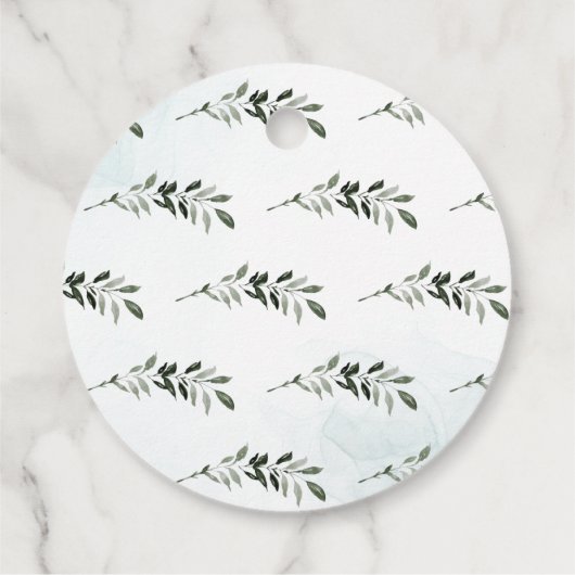 Rustiek groen houten plak | Bruiloft dank u Bedankjes Labels (Achterkant)