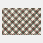 Rustiek groen kerstplakpapier inpakpapier vel (Voorkant)