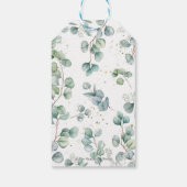 Rustiek groen Olifant Boy Baby shower Dank u Cadeaulabel (Achterkant)