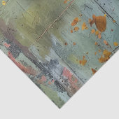 Rustiek Grunge Roze Daisy Abstract Bloemen Decoupa Tissuepapier (Detail)