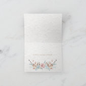 Rustiek handgeschilderd bosbloemen bedankje bedankkaart (Binnen)