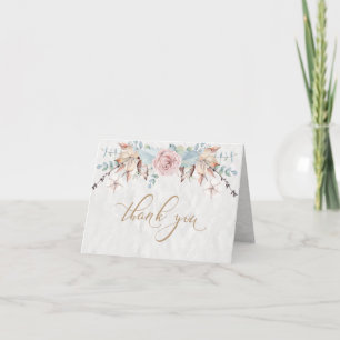 Rustiek handgeschilderde bos bloemen bedankt