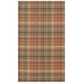 Rustiek Herfst Plaid Bruin Sinaasappel Grijs Goud  Tafelkleed (Voorkant)
