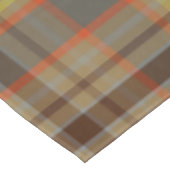 Rustiek Herfst Plaid Bruin Sinaasappel Grijs Goud  Tafelkleed (Gekanteld)