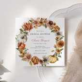 Rustiek herfst pompoen Vrijgezellenfeest Kaart