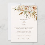 Rustiek herfst Roos Botanisch Kaart (Voorkant)