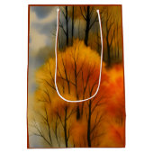 Rustiek Herfstbos - Herfst Waterverf Medium Cadeauzakje (Achterkant)