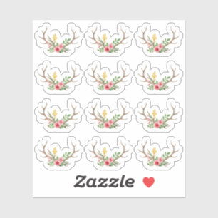 Rustiek Herten Antler Boheemse Bloemen Planner She Sticker