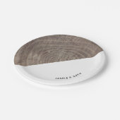 Rustiek hout aanpasbaar papier bord (Gekanteld)