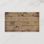 Rustiek Hout Antiek Lace Wedding Registry Insert Informatiekaartje (Achterkant)