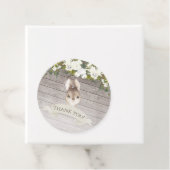 Rustiek hout baby bunny dank u bedankjes labels (In situ)