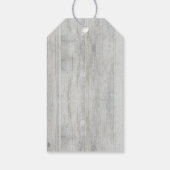 Rustiek hout Baby's Breath Mason Jar Schuur Bruilo Cadeaulabel (Achterkant)