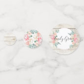 Rustiek Hout Boho Bloemen Zoet 16 Verjaardag Confetti (Voorkanten)