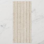 Rustiek hout Boho pijlen & Floral bruiloft program Programma (Achterkant)