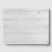 Rustiek hout & botanische krans bladeren bruiloft gastenboek (Achterkant)