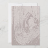 Rustiek hout bruiloft repetitie diner BBQ Party Kaart (Achterkant)