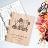 rustiek hout bruin kookrecept kookboek notitieboek