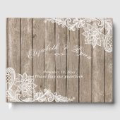 Rustiek Hout, Elegant Kant, Douane, Gastenboek (Voorkant)