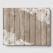 Rustiek Hout, Elegant Kant, Douane, Gastenboek (Achterkant)