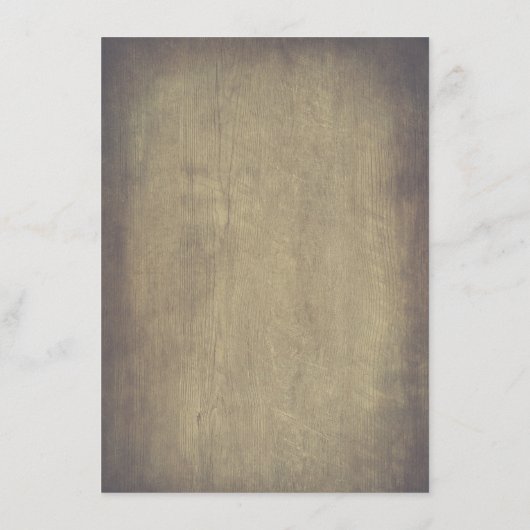 Rustiek hout en groen bruiloft informatie informatiekaartje (Achterkant)