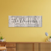 Rustiek Hout Familie Canvas Afdruk (Insitu (Woonkamer))