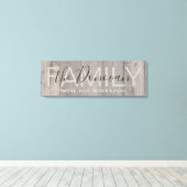 Rustiek Hout Familie Canvas Afdruk (Insitu (Houten vloer))