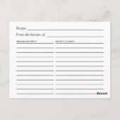 Rustiek hout geometrisch blush bloemenbruids recep briefkaart (Achterkant)