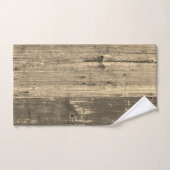 Rustiek hout Gepersonaliseerd familienaam badhandd Bad Handdoek (Handdoek)